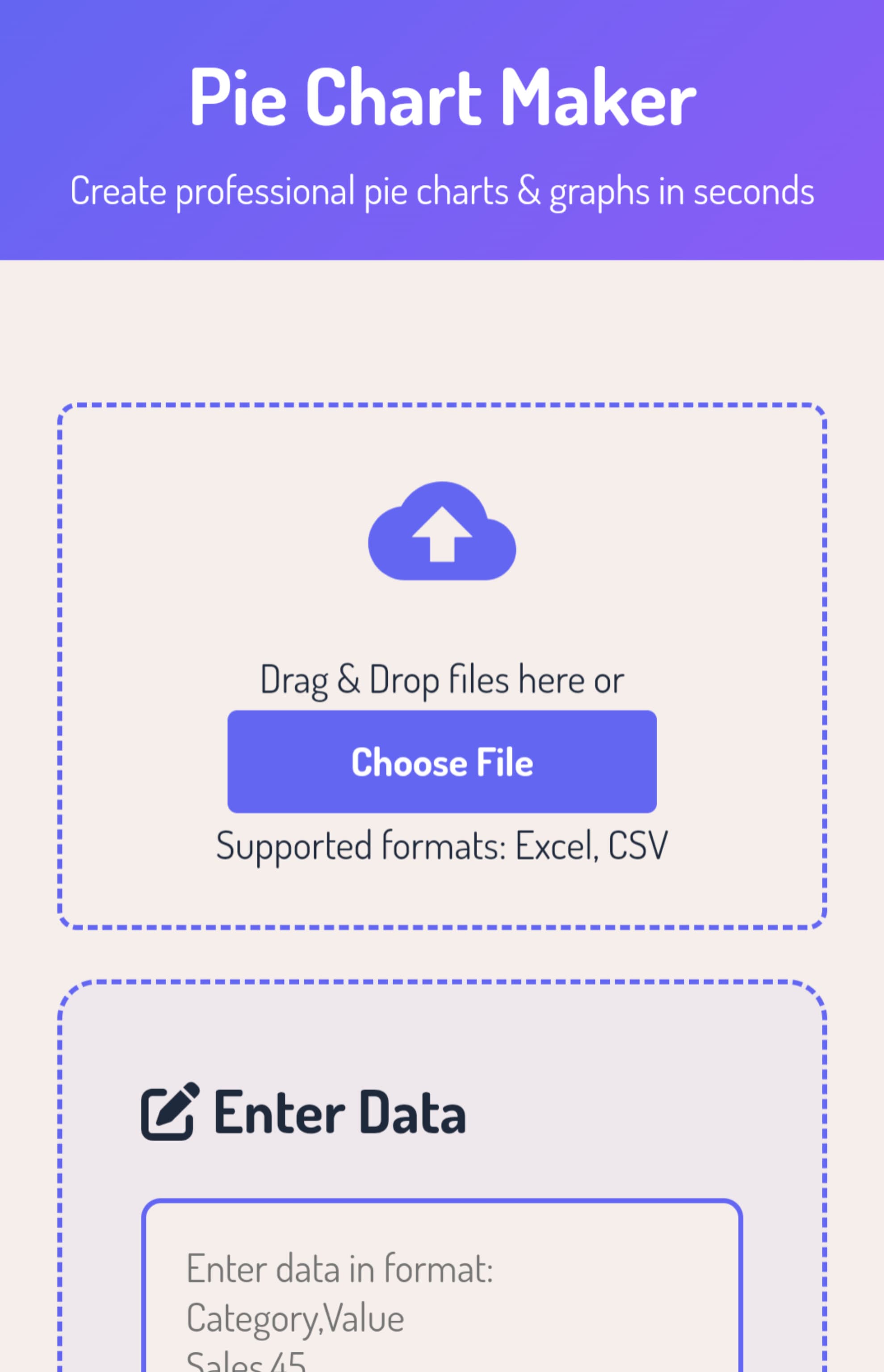 Pie Chart Maker screenshot 1