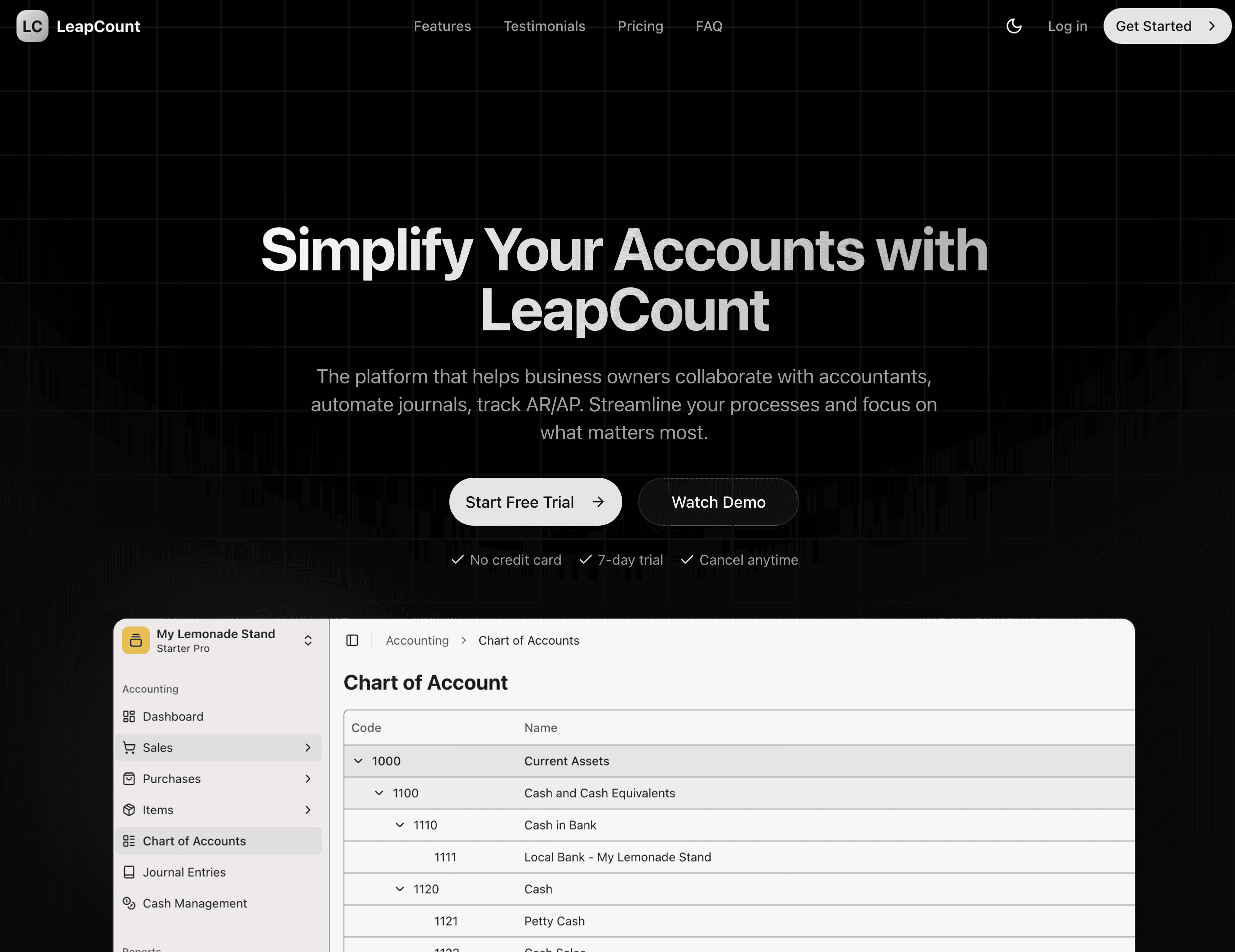 LeapCount Accounting ERP screenshot 1