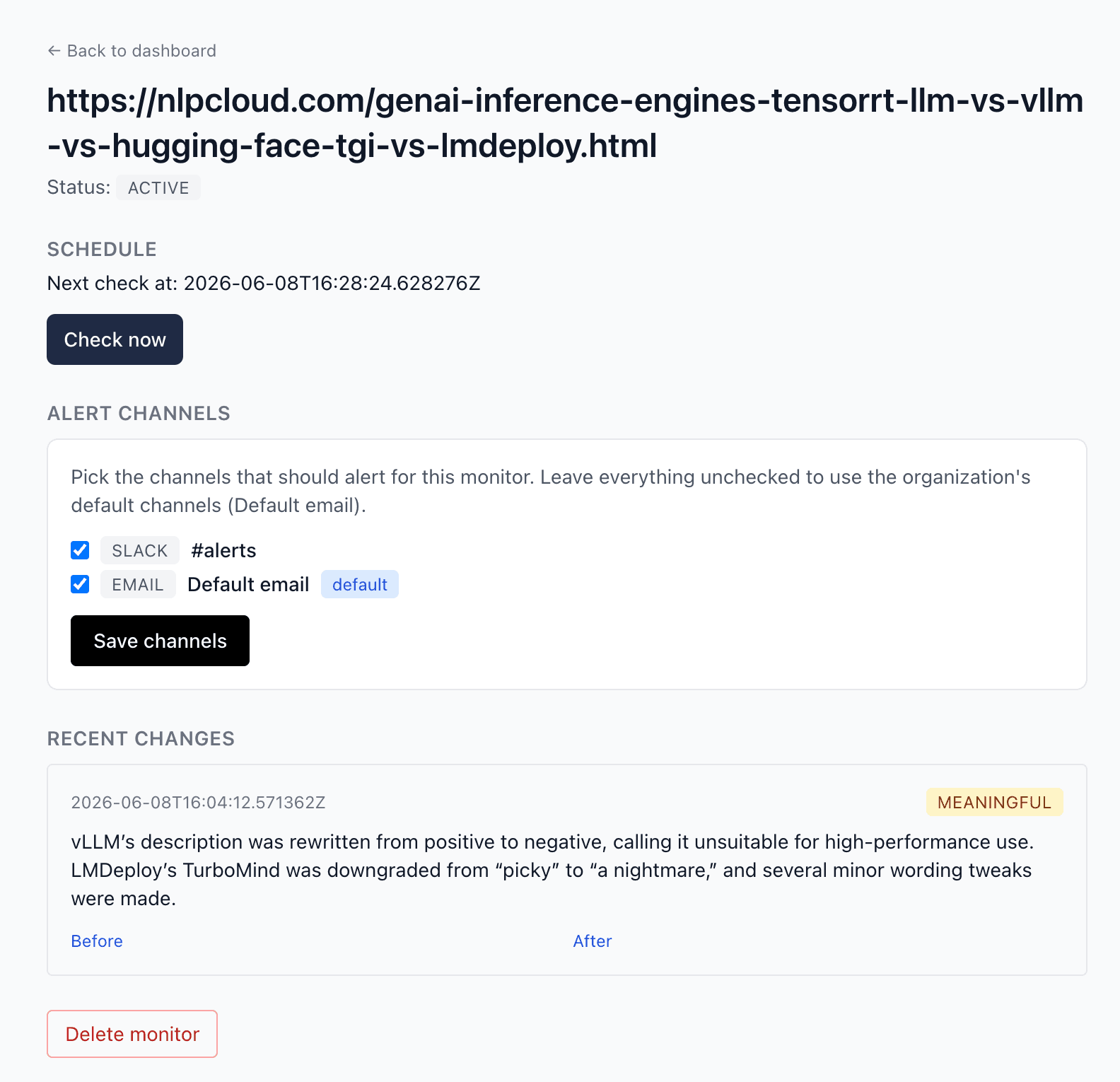 Page Deltas screenshot 1