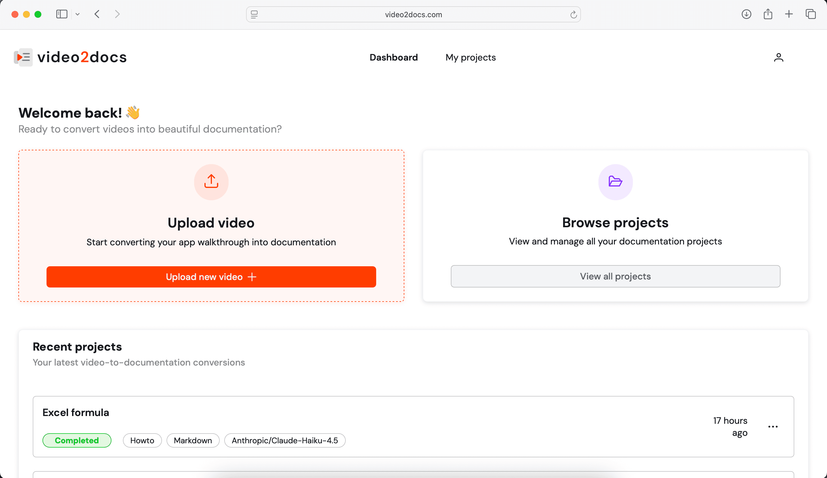 video2docs screenshot 1