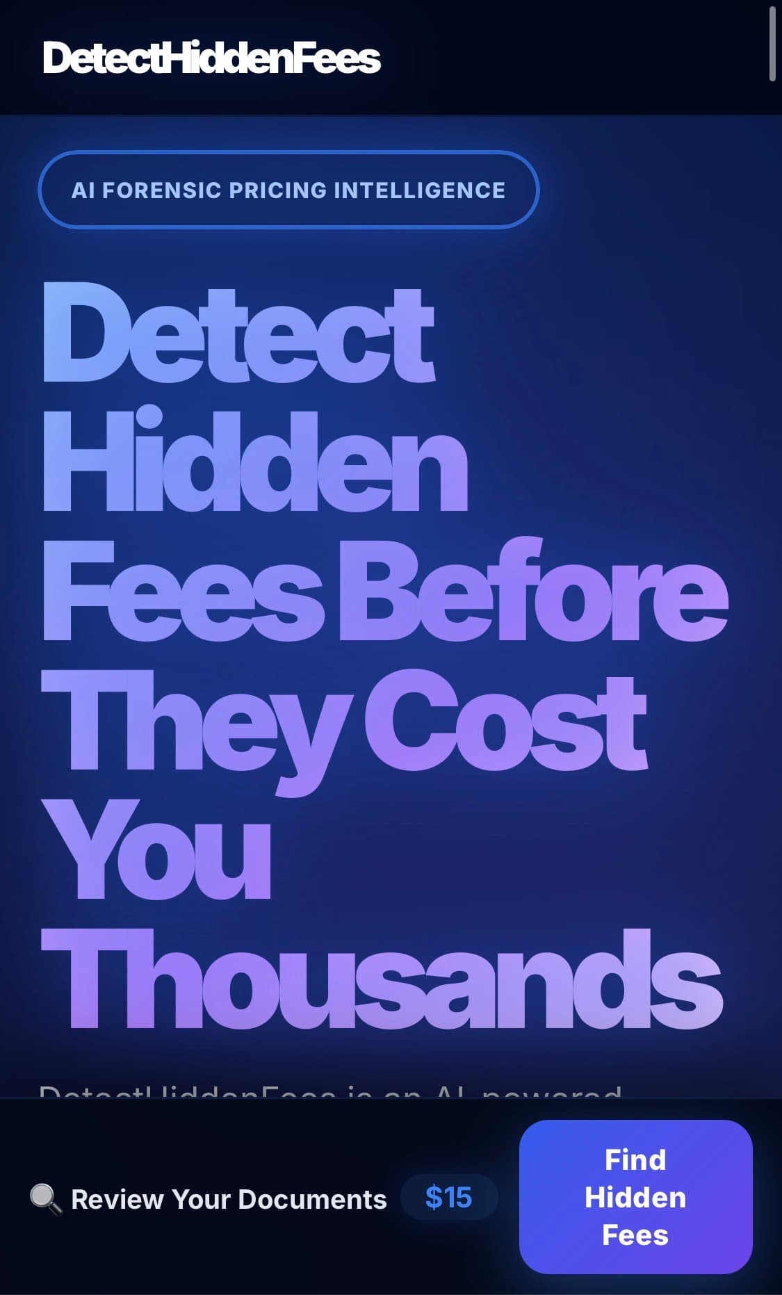 DetectHiddenFees screenshot 1