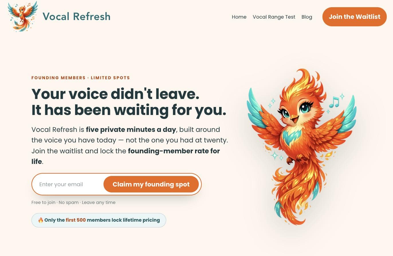 Vocal Refresh screenshot 1
