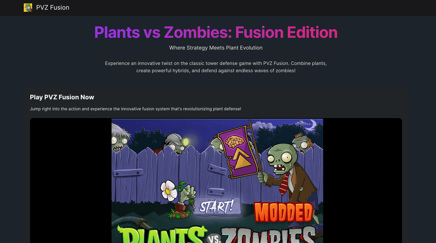 PVZ Fusion screenshot 1