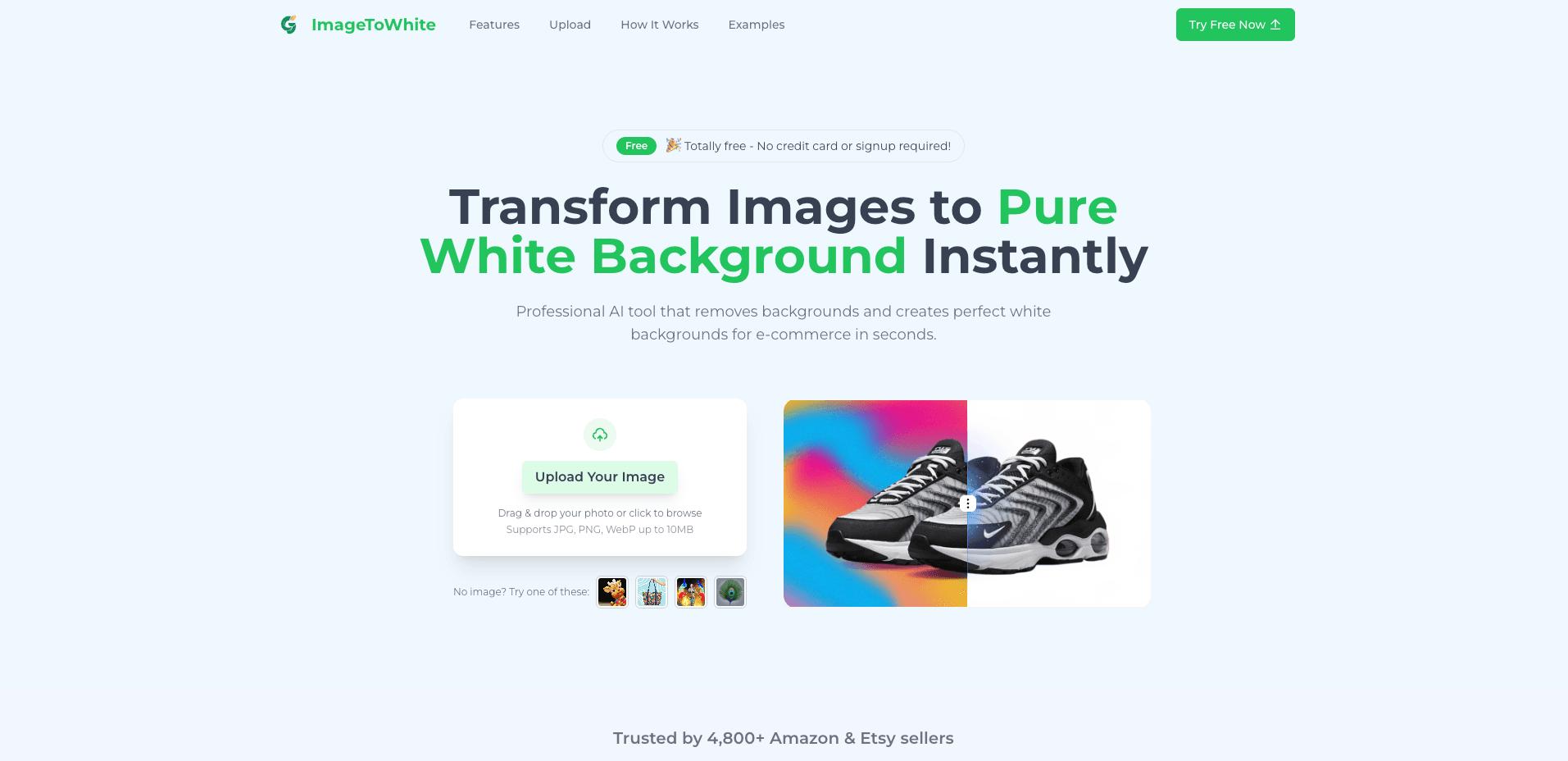Images to Pure White Background screenshot 1