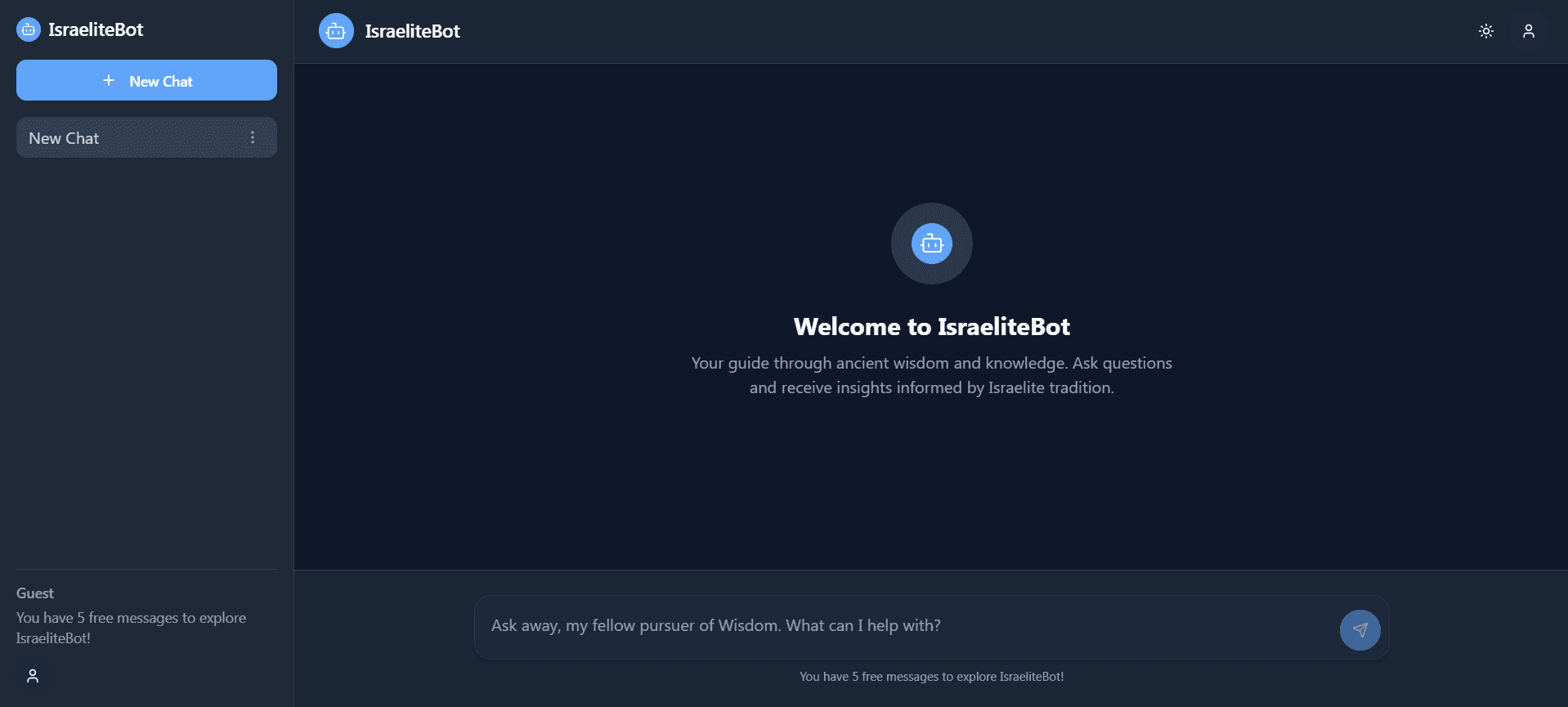 IsraeliteBot: Your Bible AI Companion screenshot 1