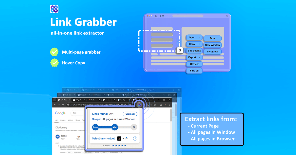 Link Grabber screenshot 1