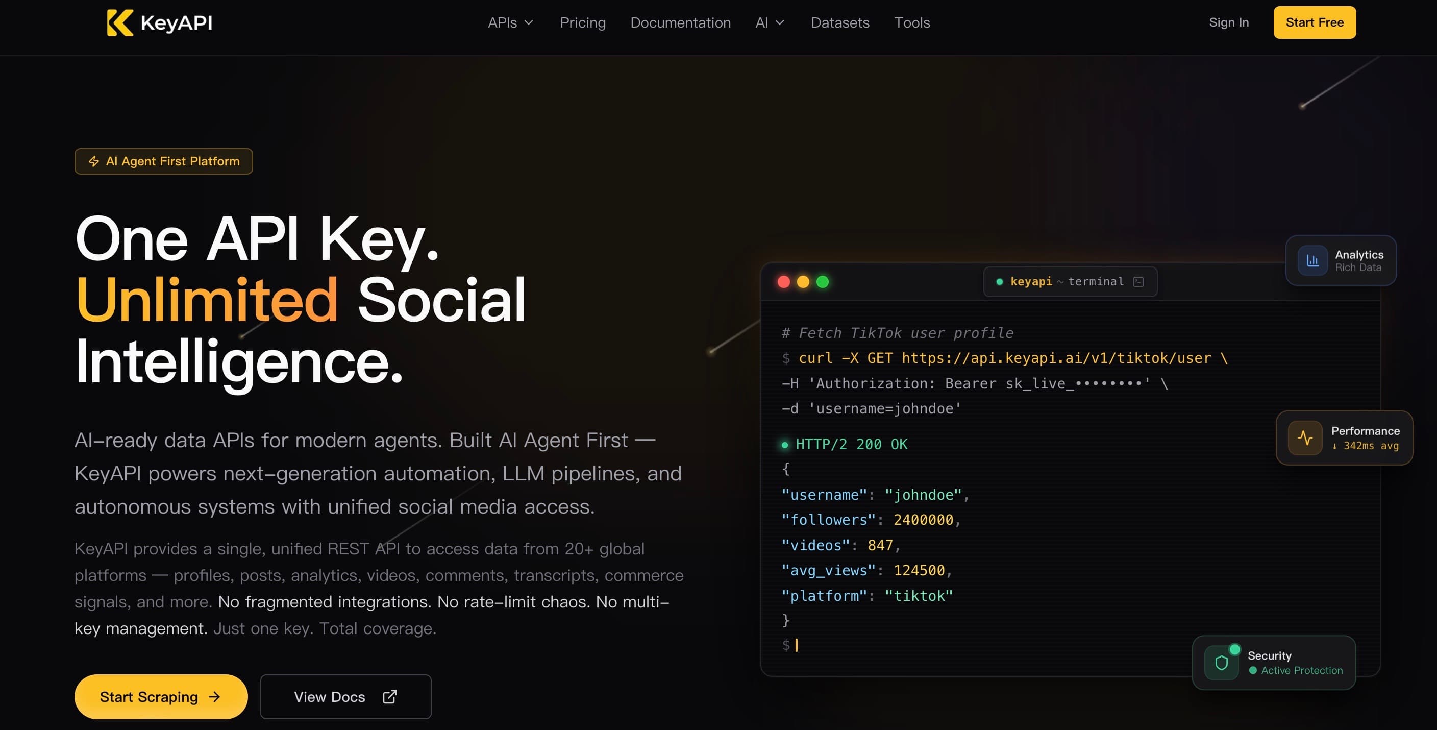 Keyapi.ai screenshot 1