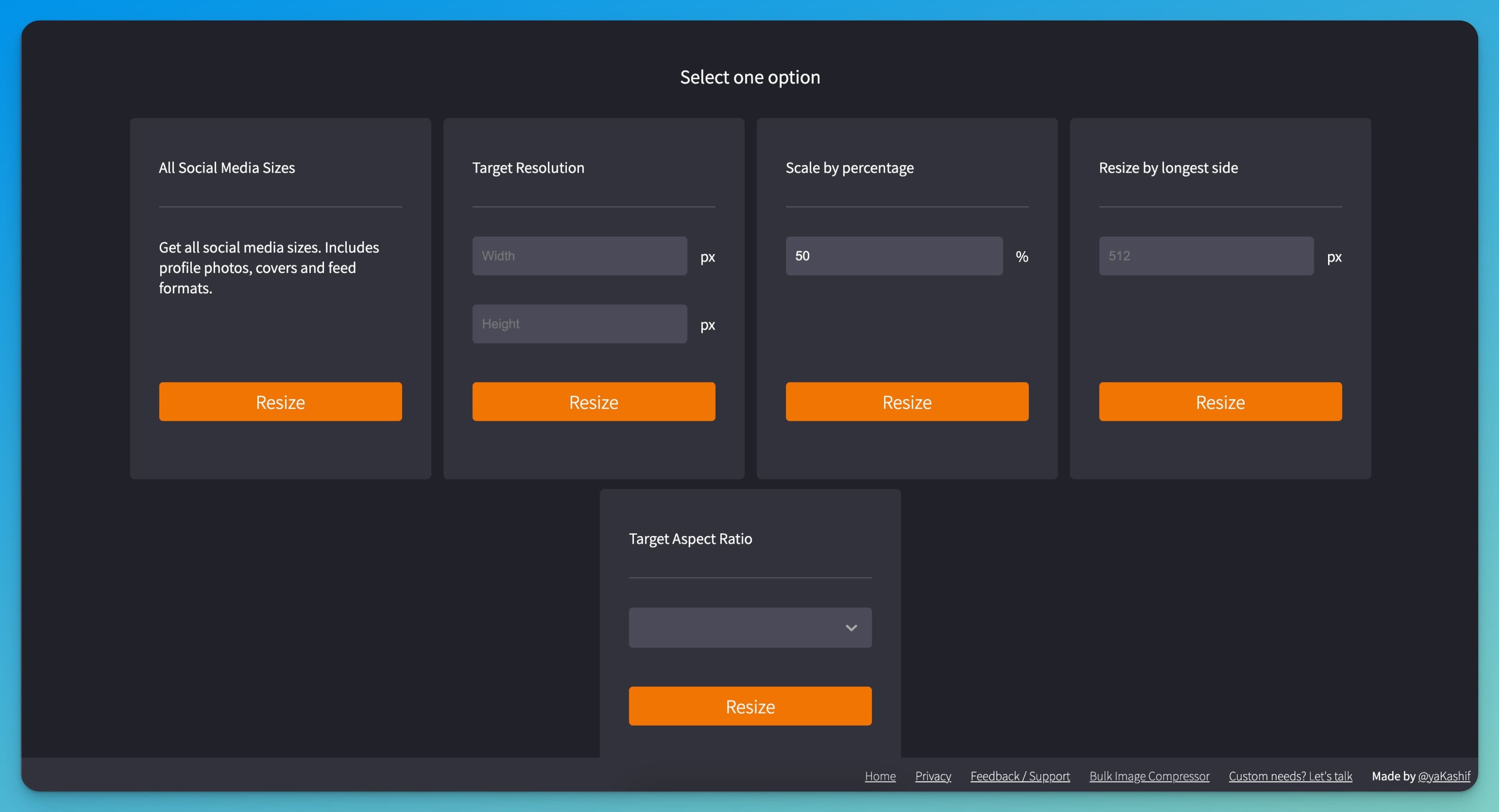 Bulk Image Resize screenshot 1
