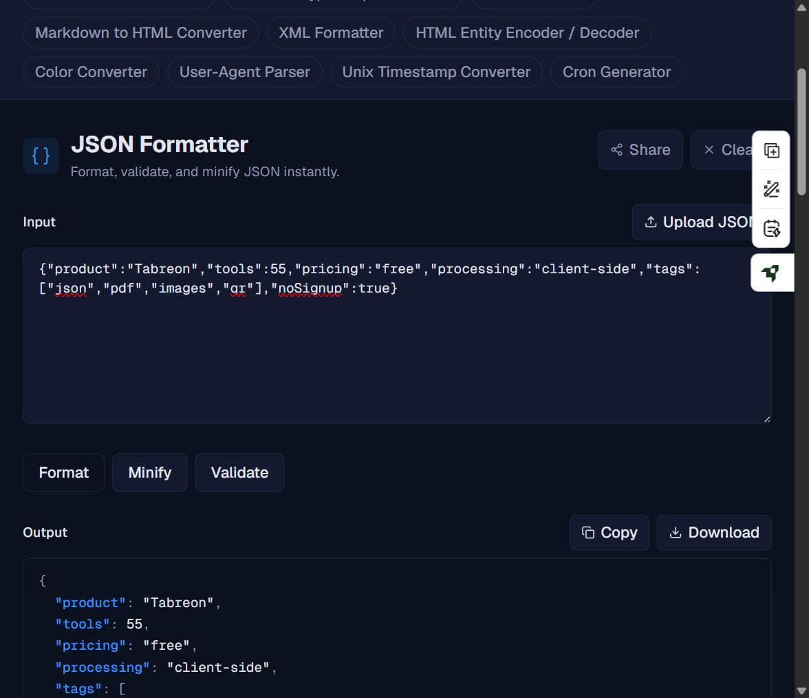 Tabreon screenshot 1