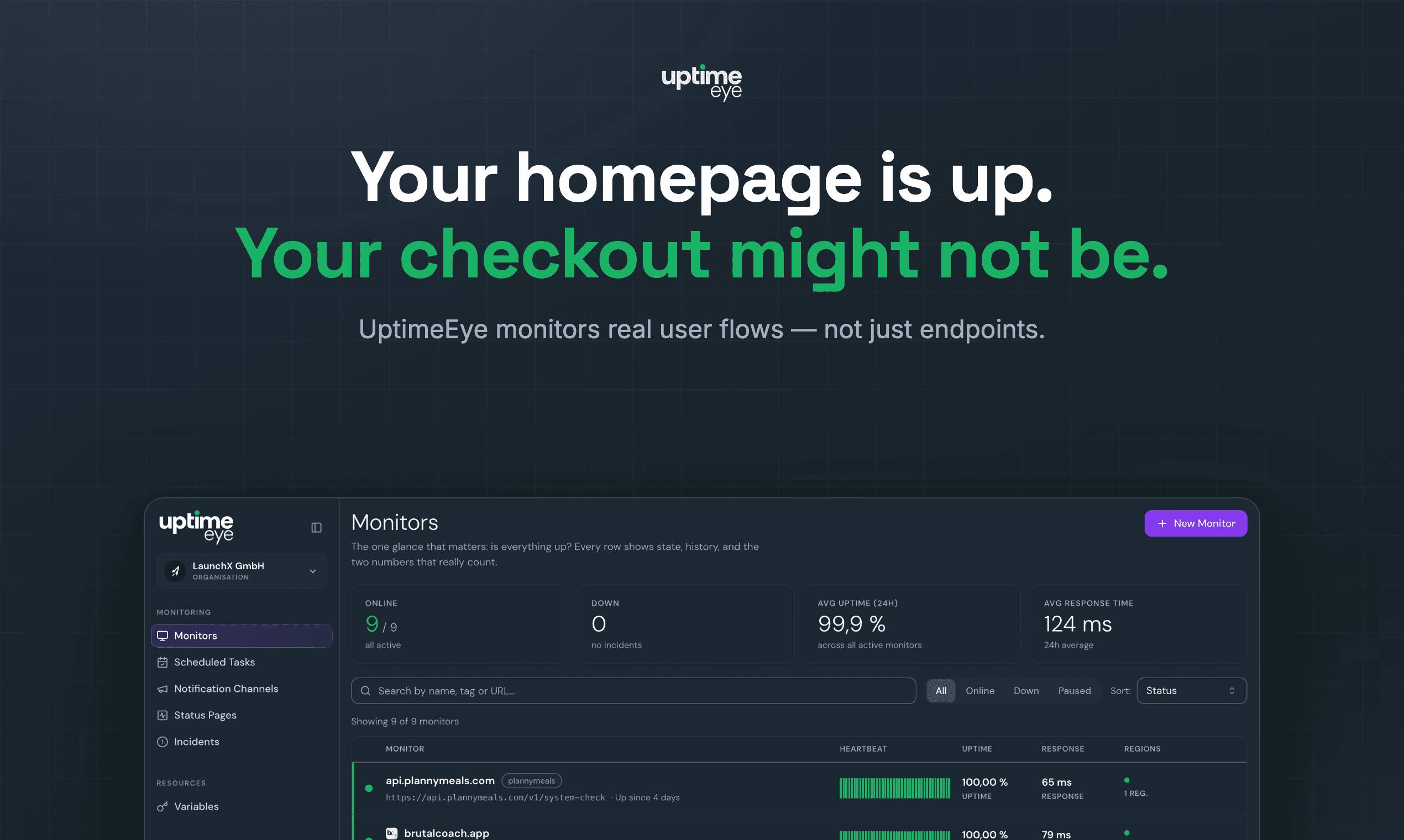 UptimeEye screenshot 1