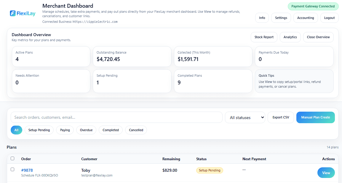FlexiLay Layby & Payment Scheduling screenshot 1