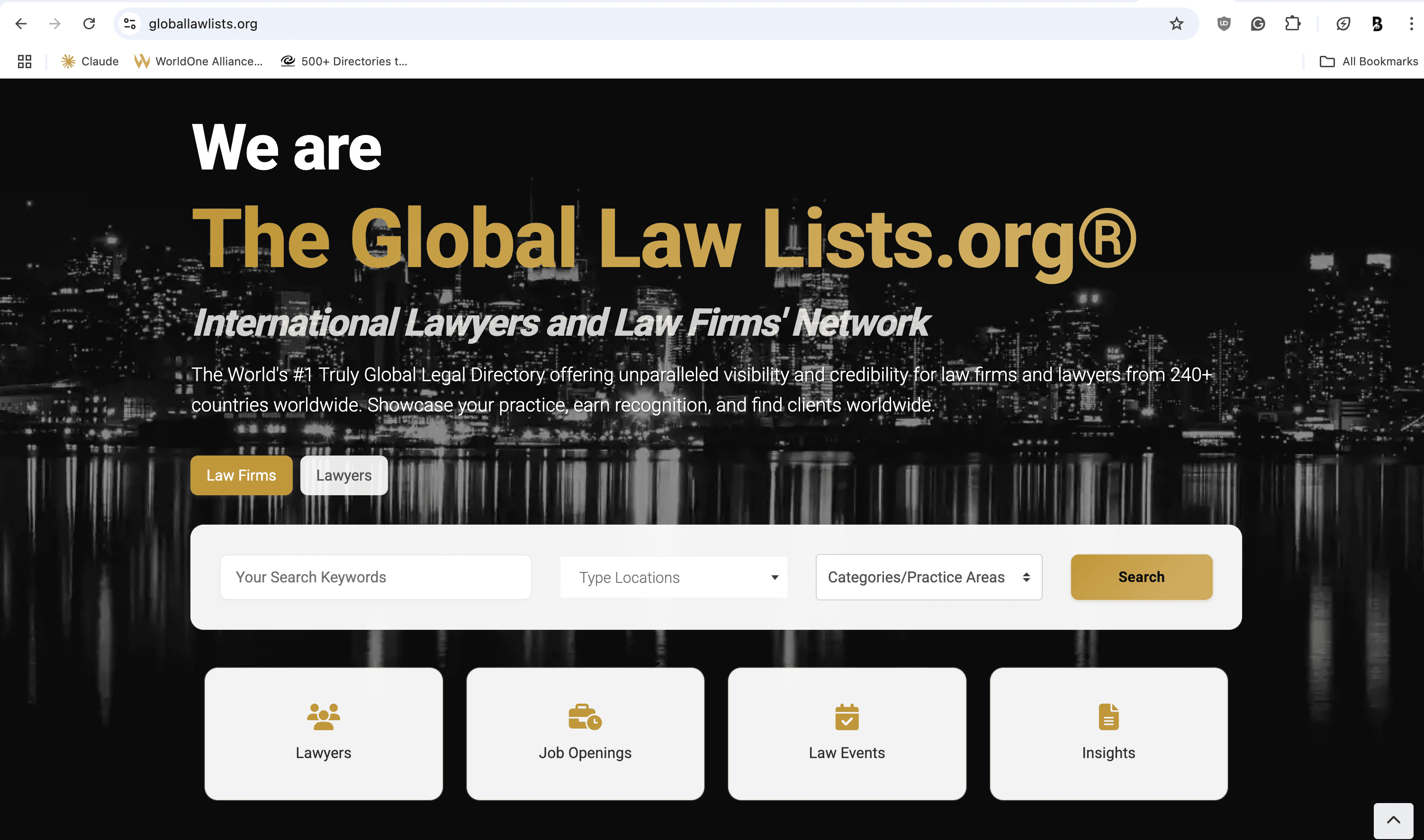 The Global Law Lists.org screenshot 1