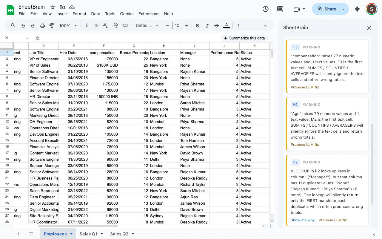 SheetBrain screenshot 1