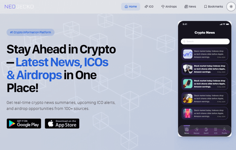NeoGecko - Crypto Updates screenshot 1