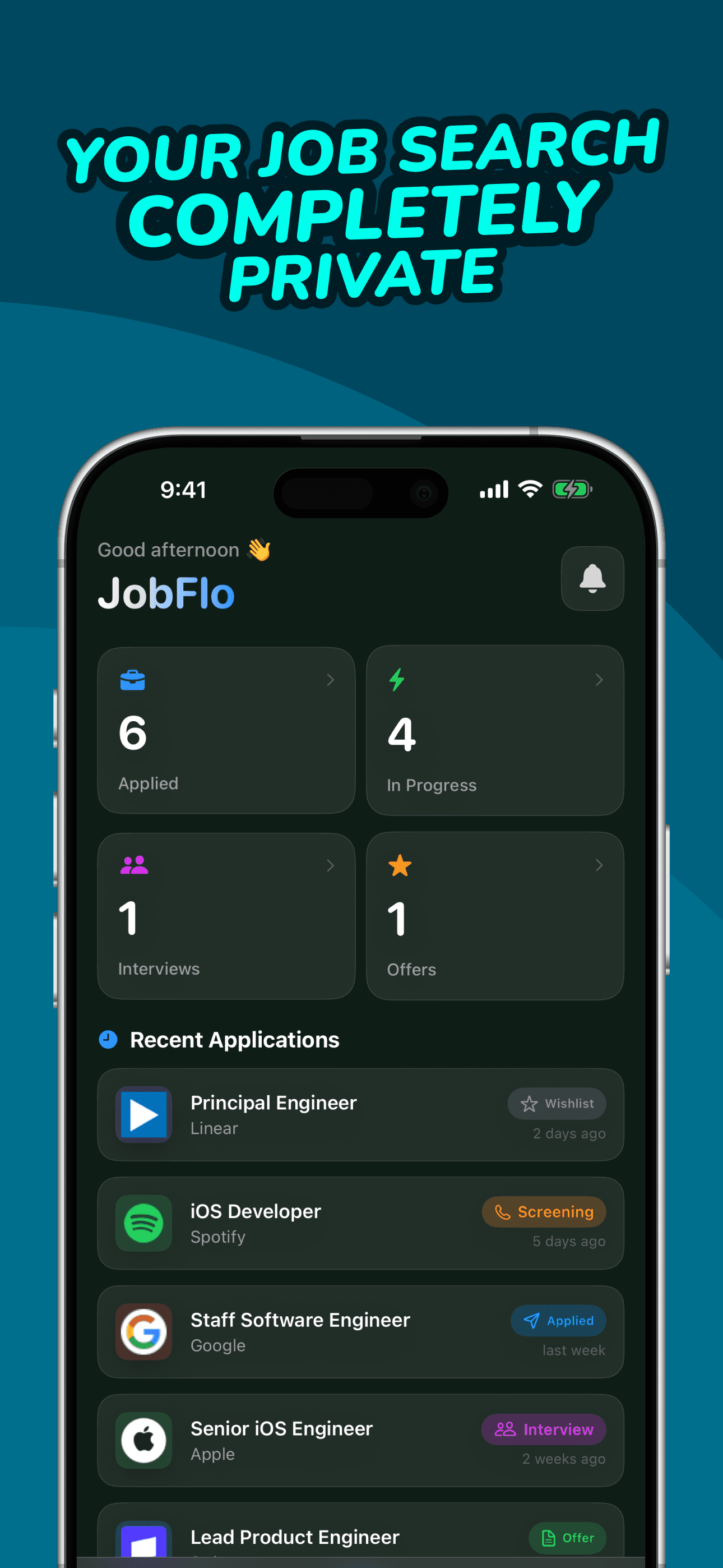 Jobflo screenshot 1