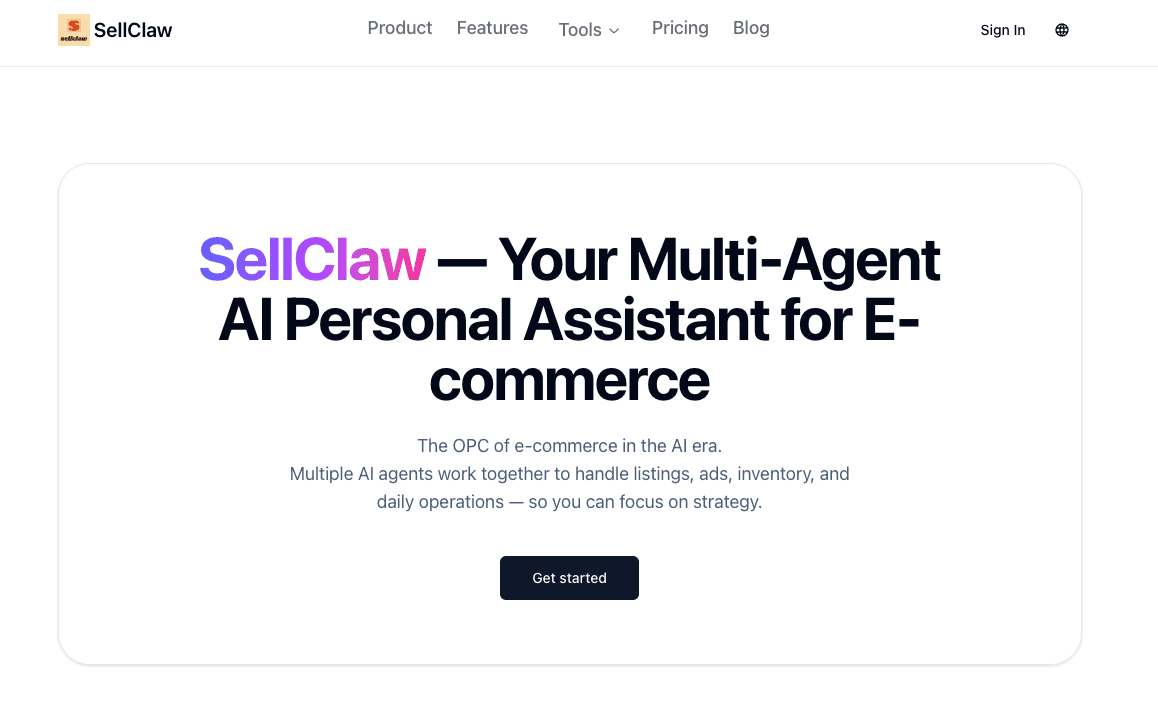 SellClaw screenshot 1