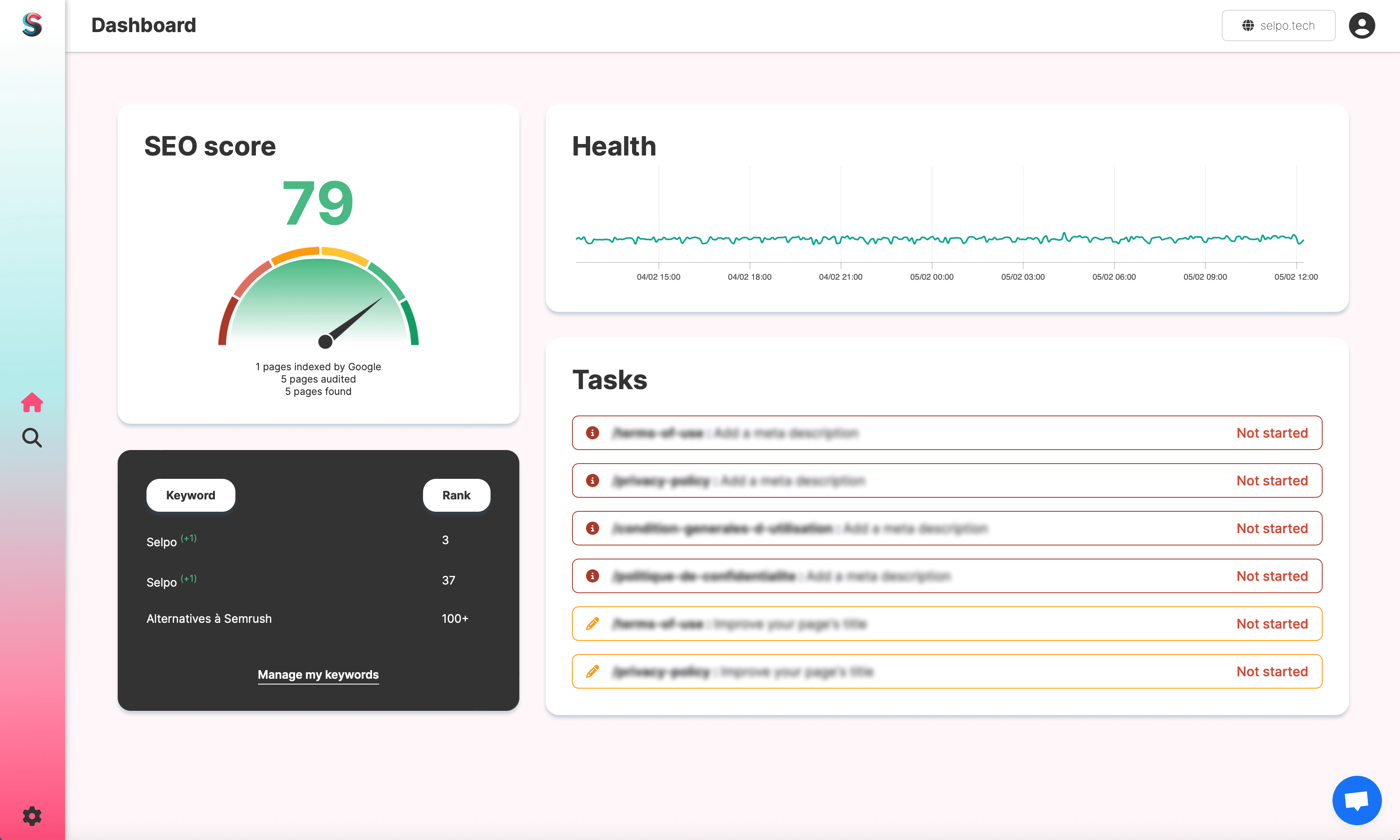 Selpo screenshot 1