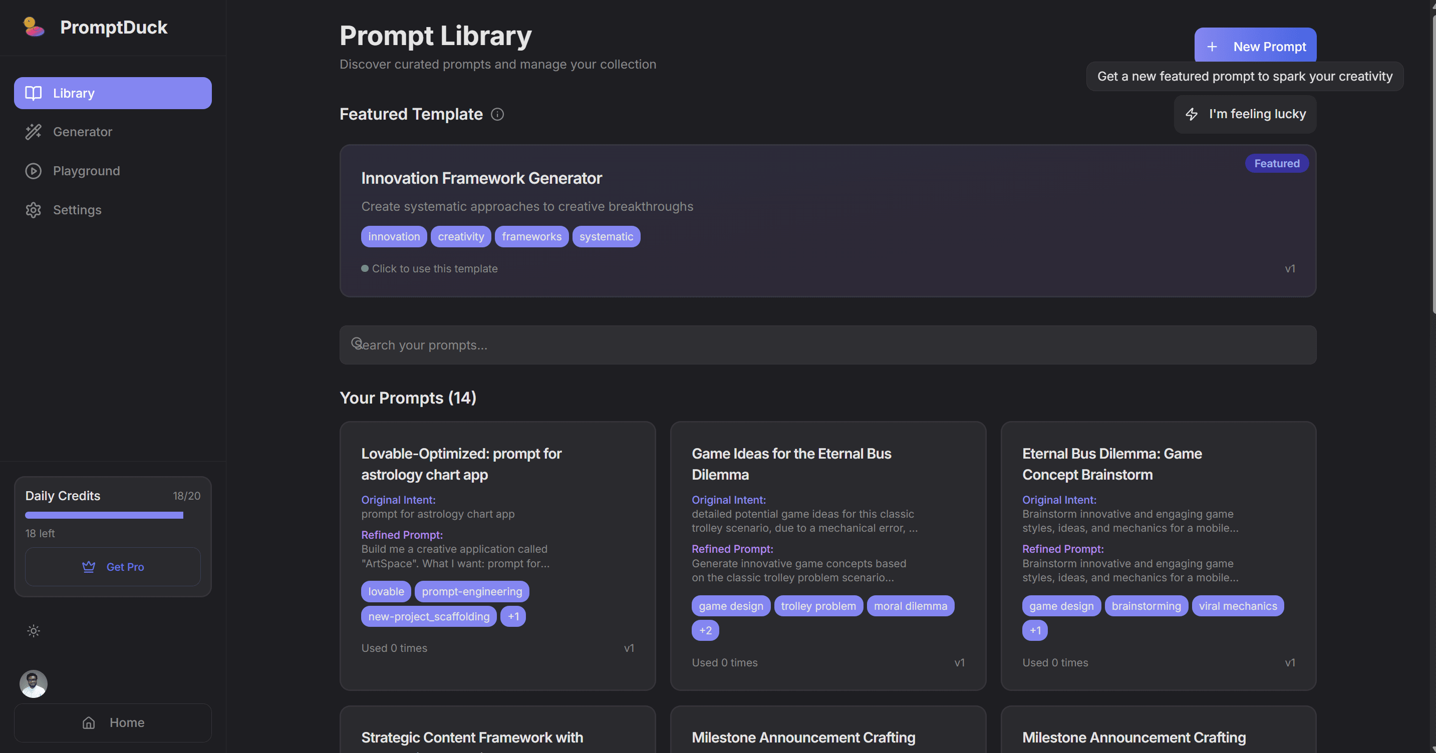 promptduck screenshot 1