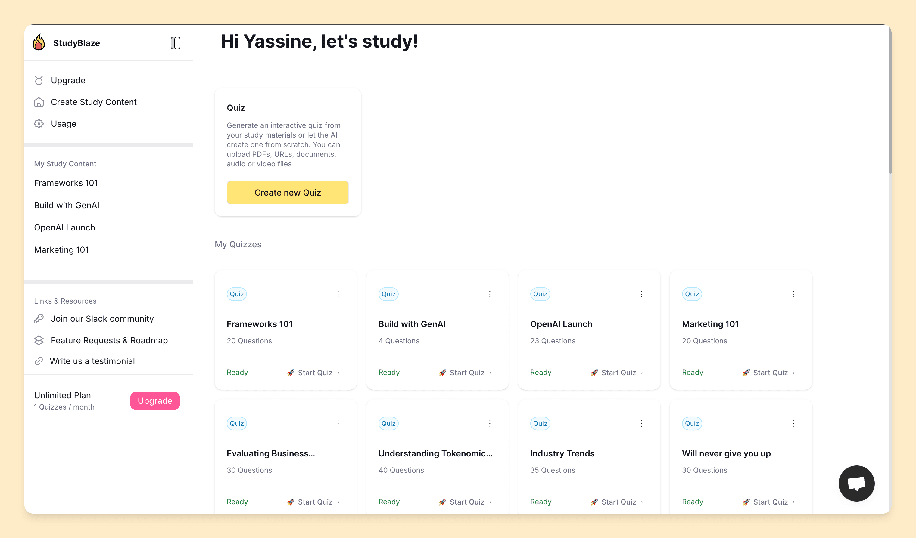 StudyBlaze screenshot 1