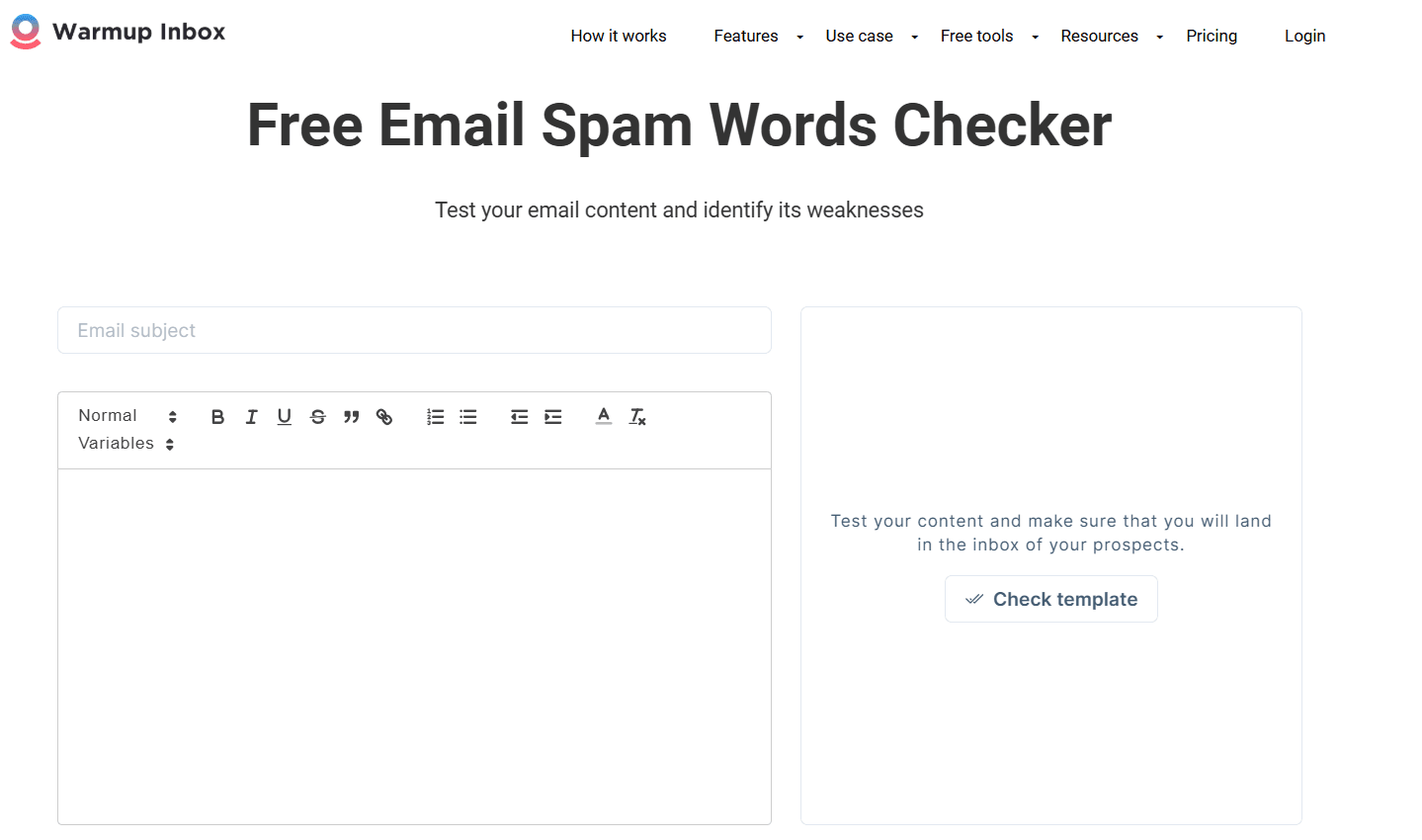 Free Email Spam Words Checker screenshot 1