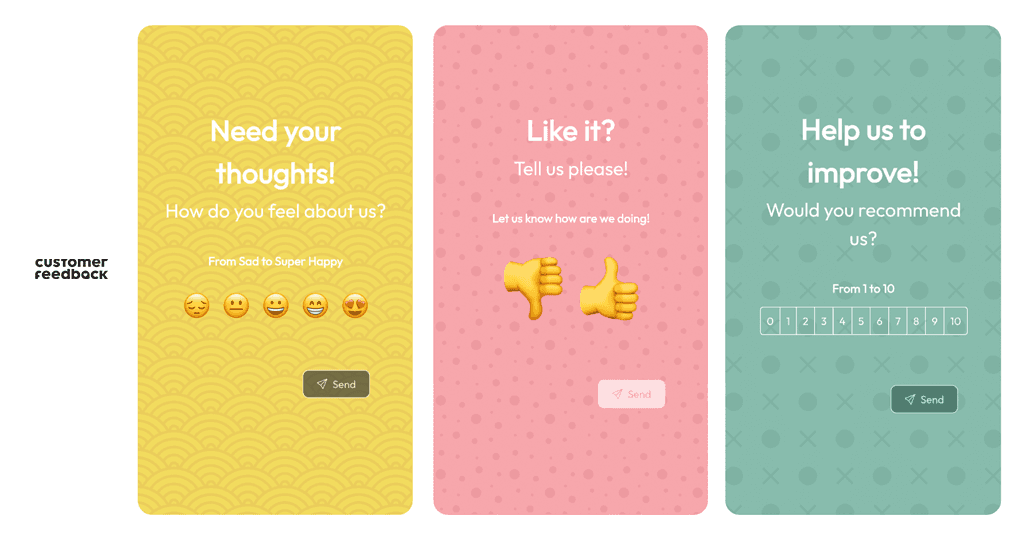 Customer Feedback screenshot 1