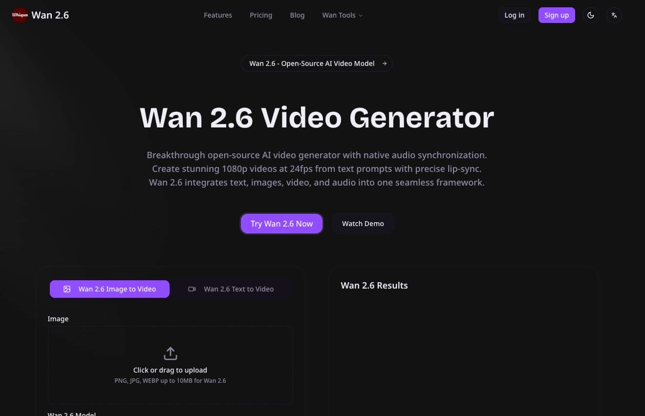 Wan 2.6 Video Generator screenshot 1