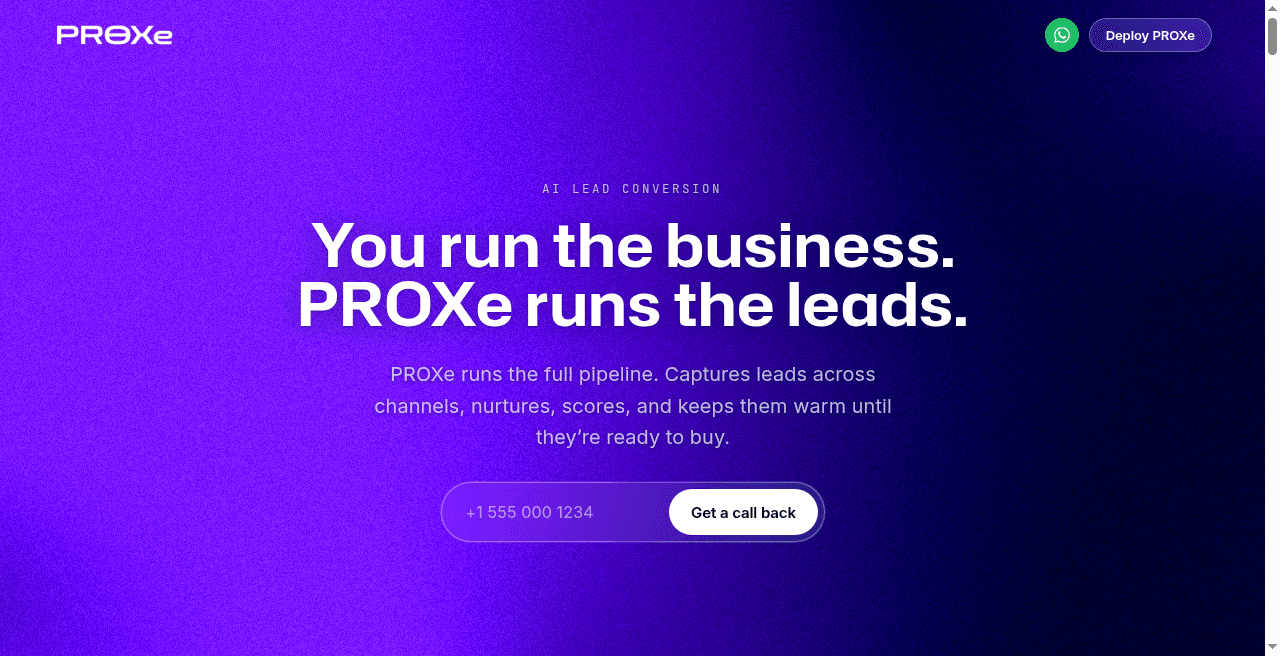 PROXe screenshot 1