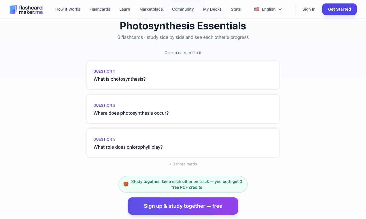 Flashcard Maker screenshot 1