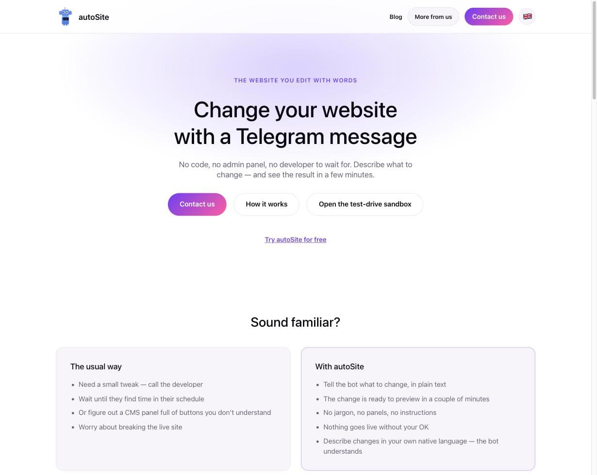 autoSite screenshot 1