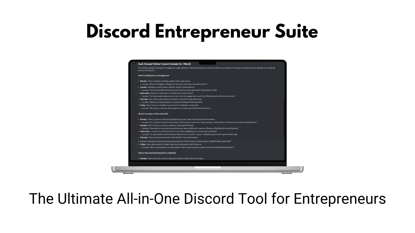 Discord Entrepreneur Suite screenshot 1