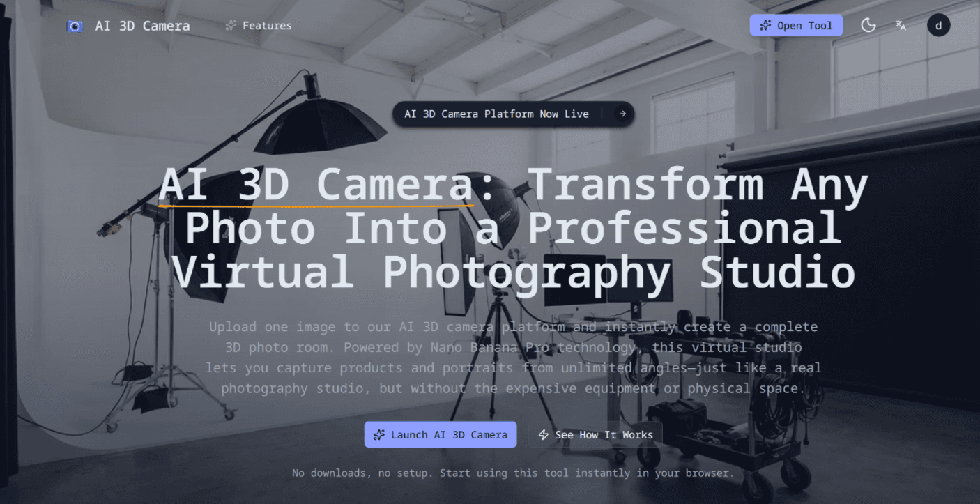 3d camera control screenshot 1