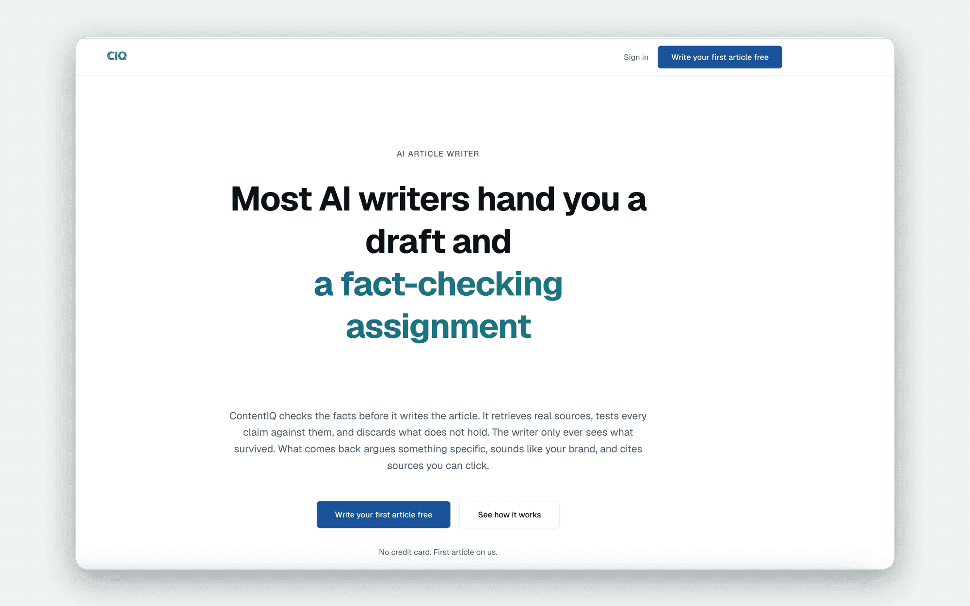 ContentIQ screenshot 1