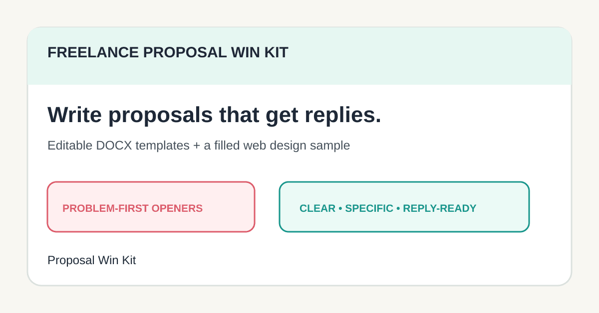 Freelance Proposal Win Kit screenshot 1