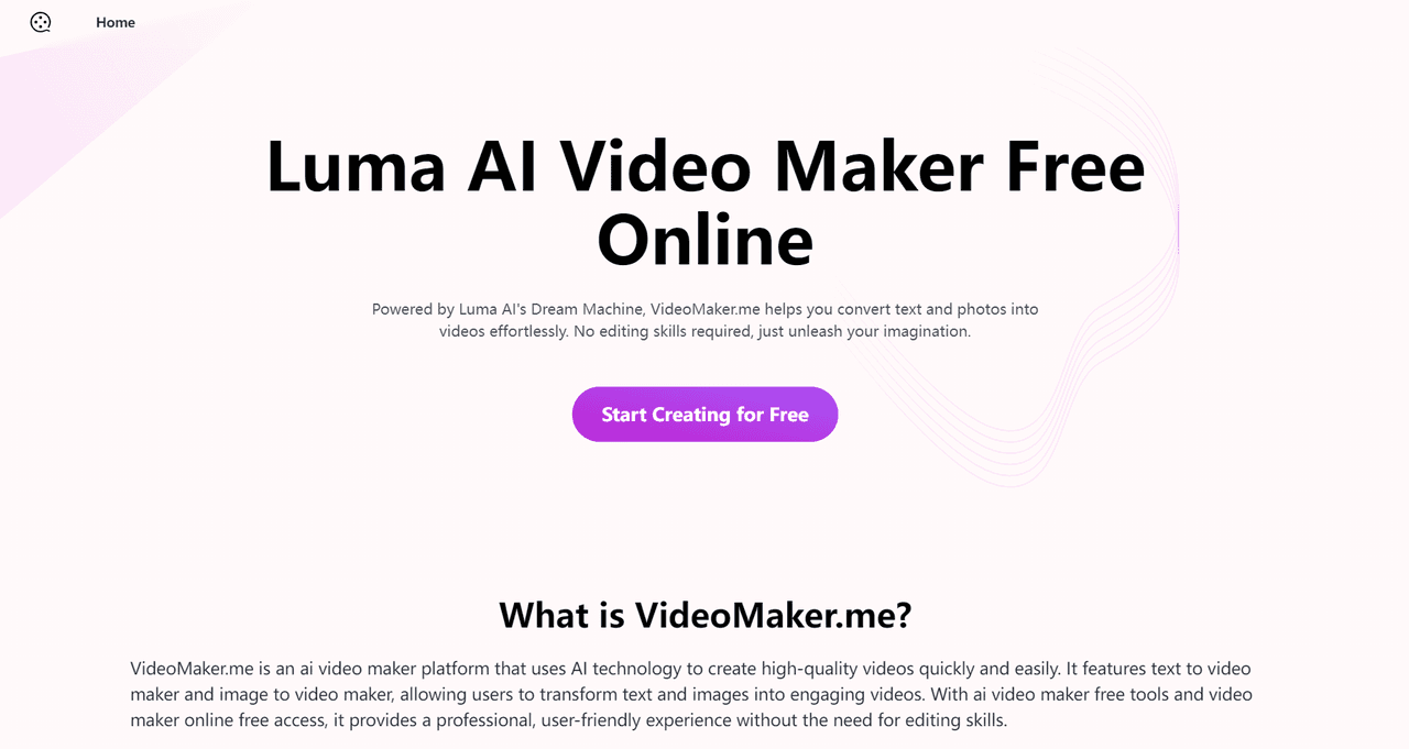 Video Maker Free Online Powered by Luma  screenshot 1