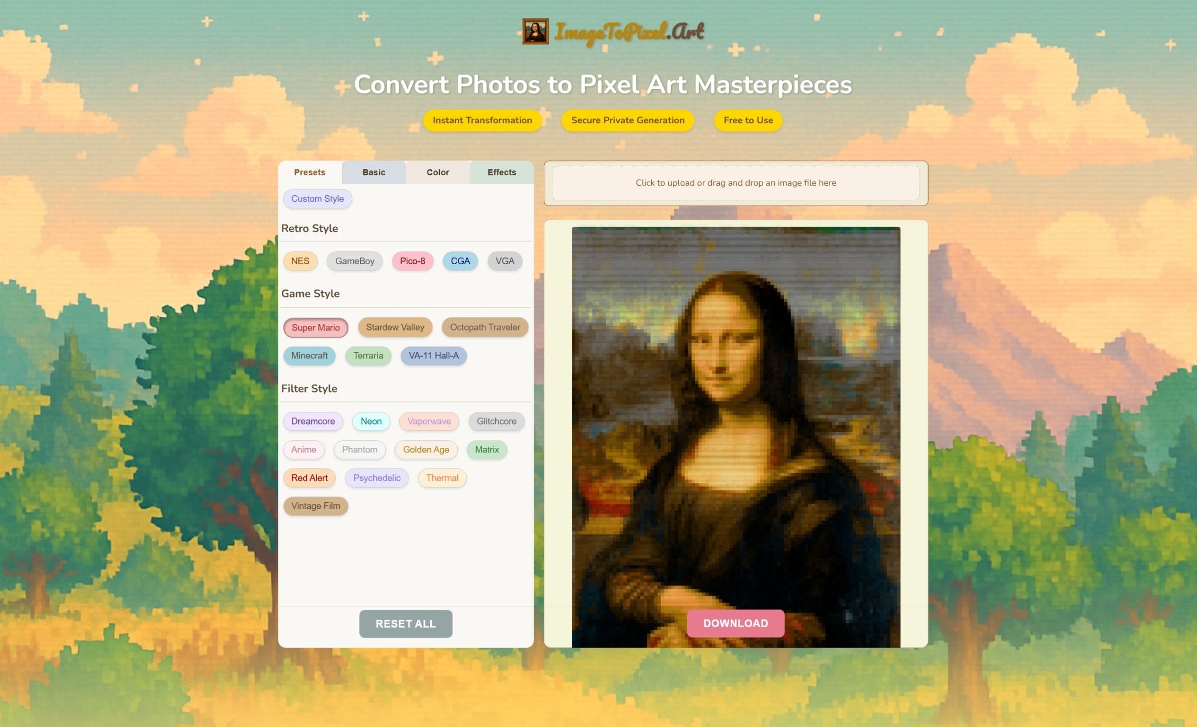 Imagetopixel - Convert Images to Pixel A screenshot 1