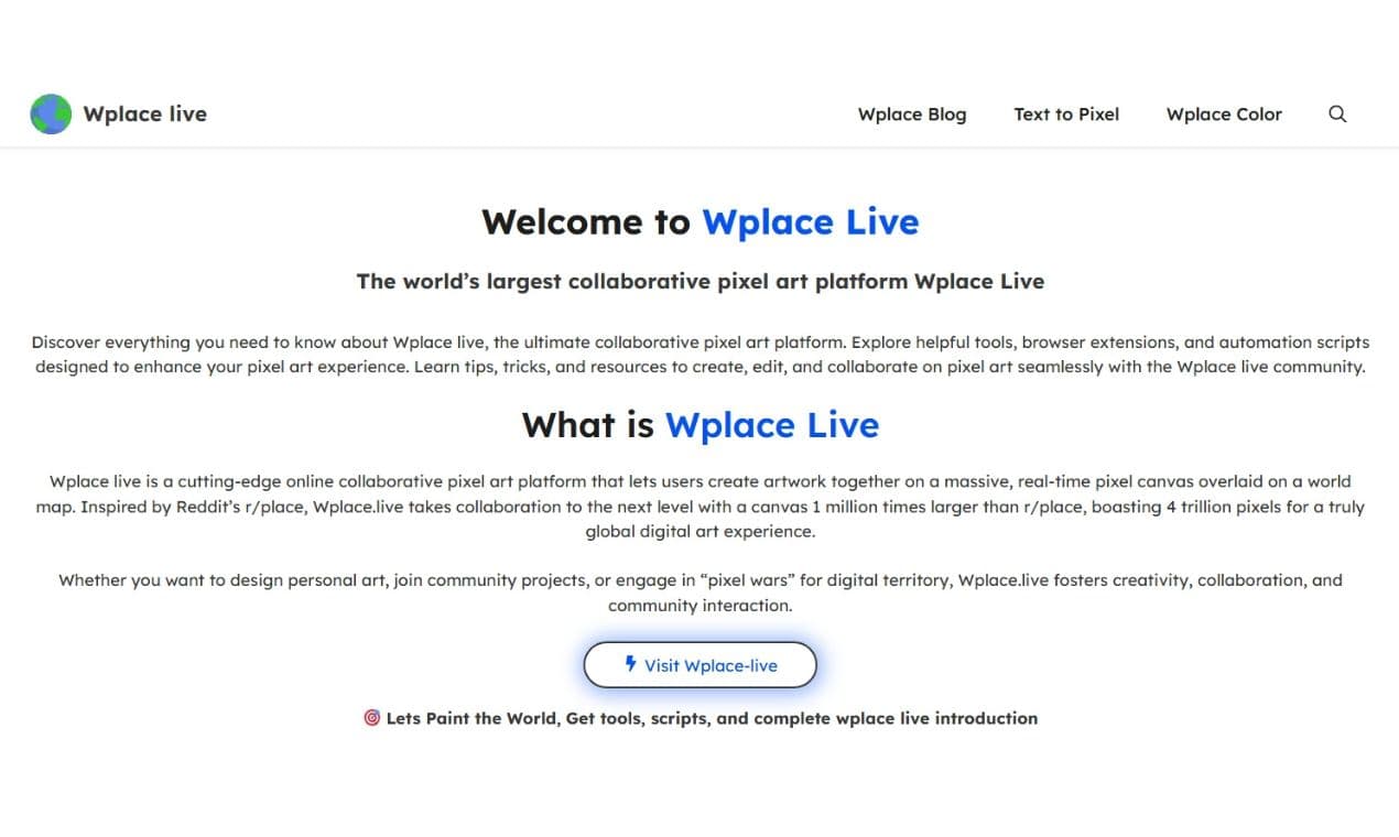 Wplace Live screenshot 1