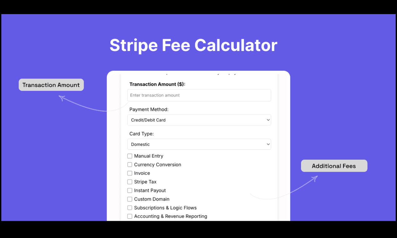 Stripe Fee Calculator screenshot 1