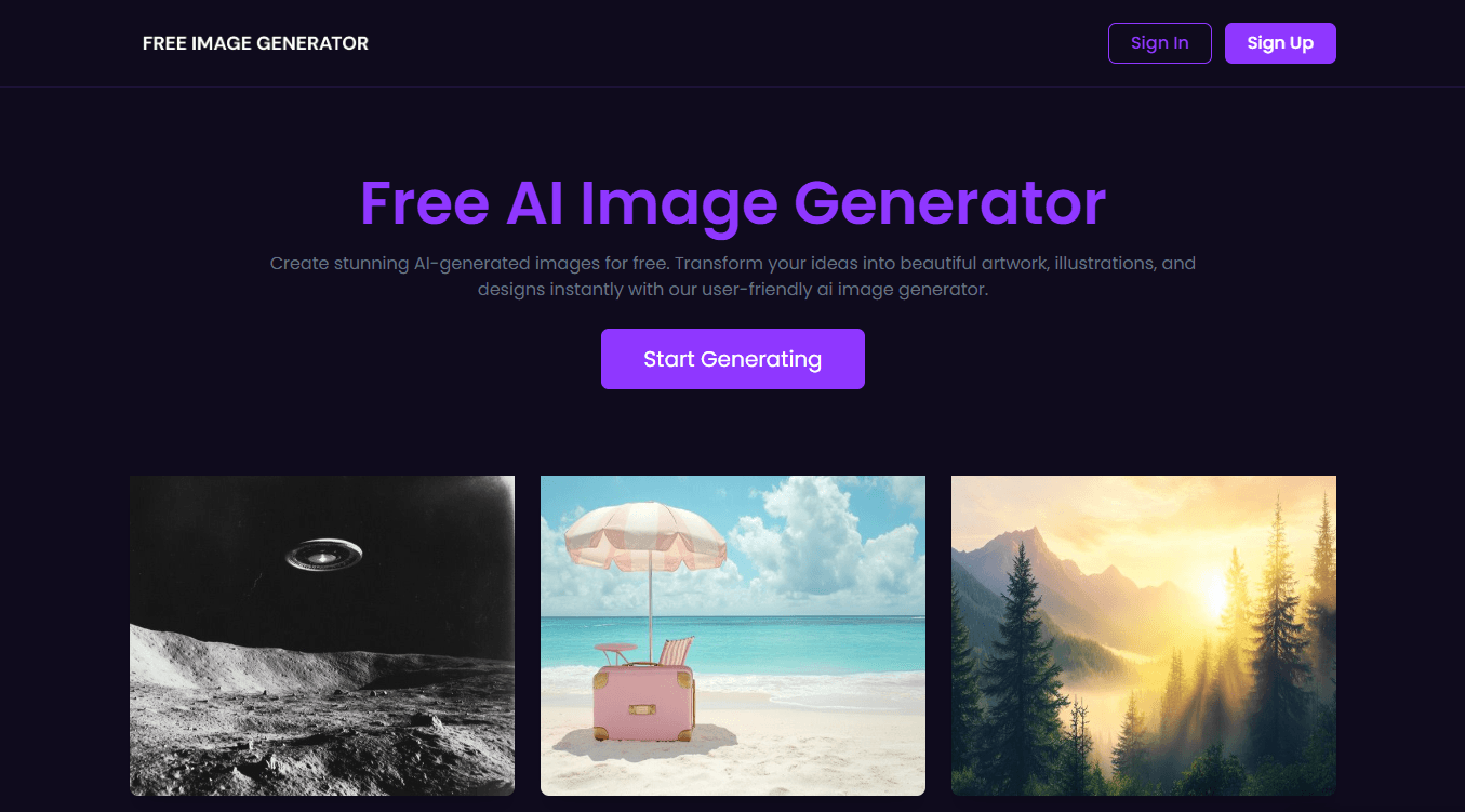 Free Image Generator screenshot 1