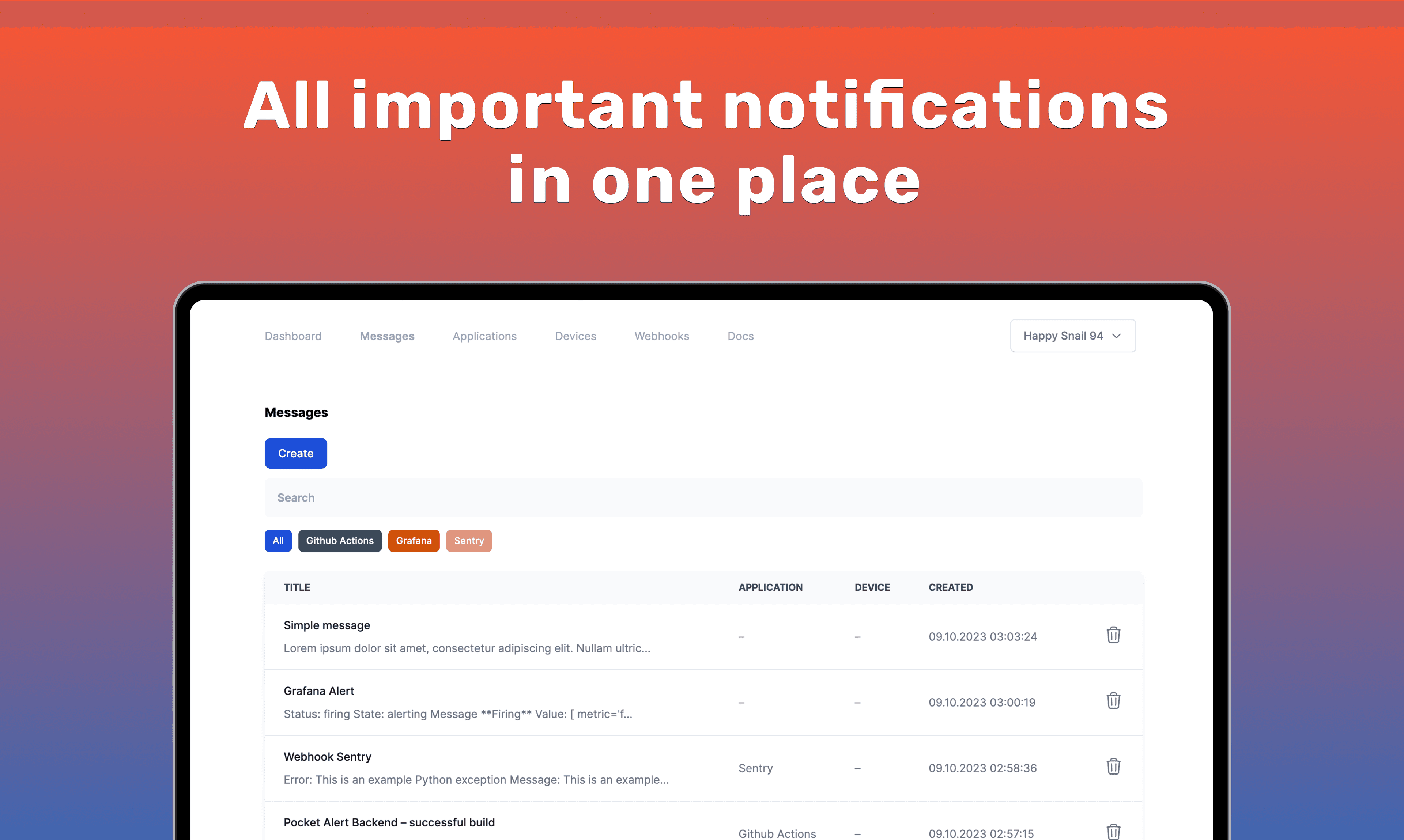 Pocket Alert screenshot 1