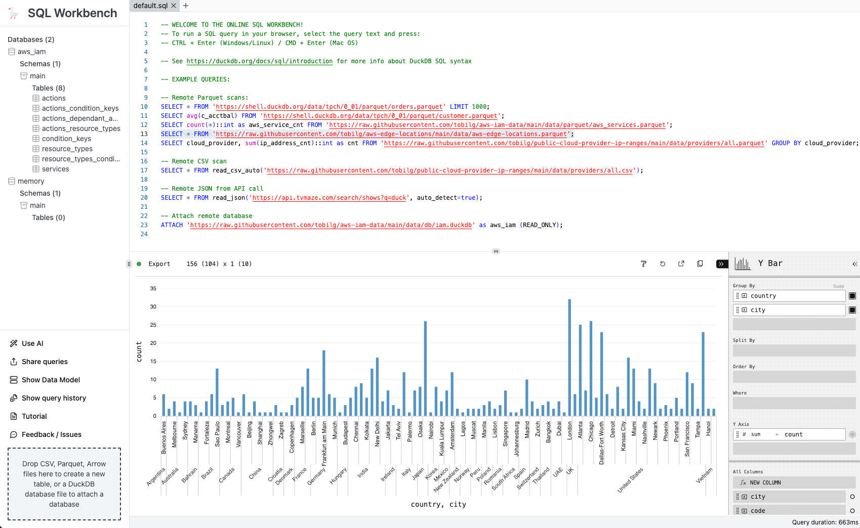 SQL Workbench screenshot 1