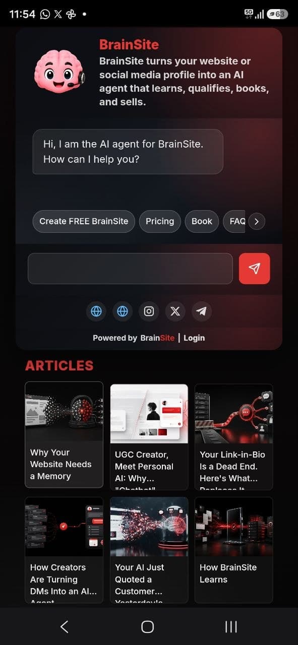 Brainsite screenshot 1