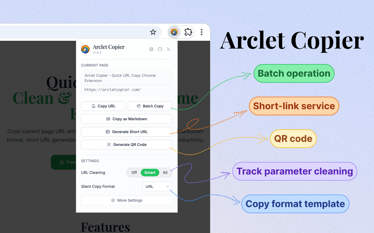 Arclet Copier screenshot 1