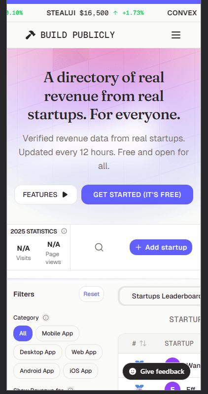 Build Publicly screenshot 1