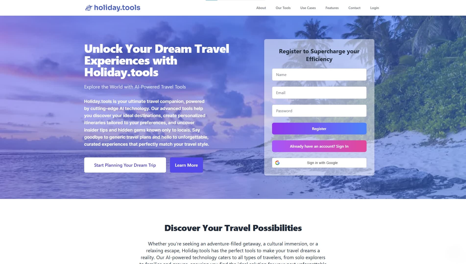 Holiday.tools screenshot 1