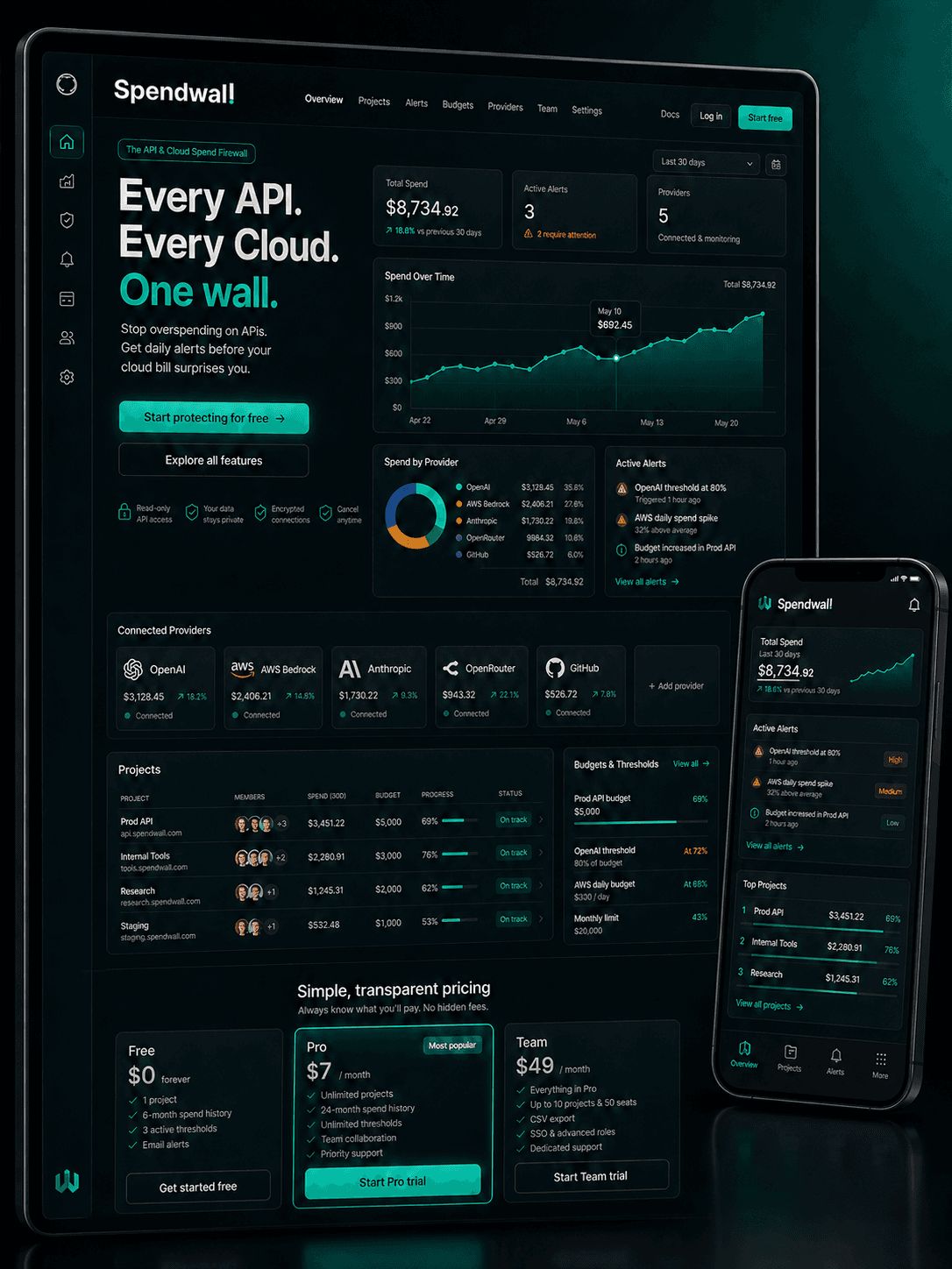 Spendwall screenshot 1