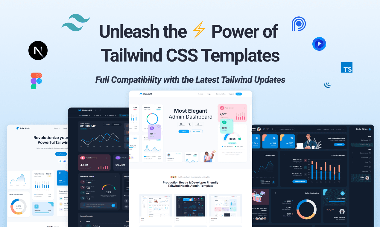 Tailwind Dashboard Templates & Themes screenshot 1