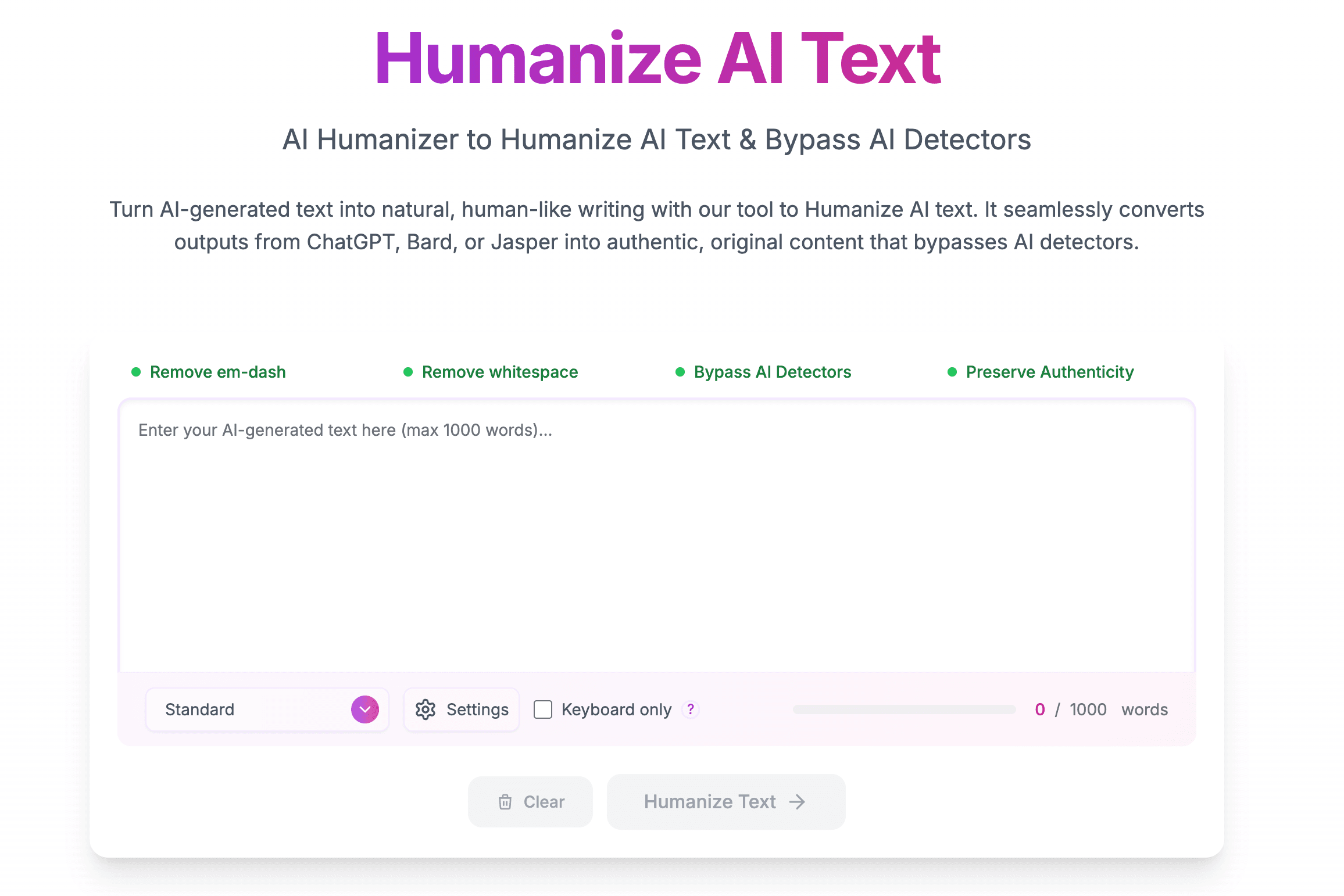UnAIMyText screenshot 1