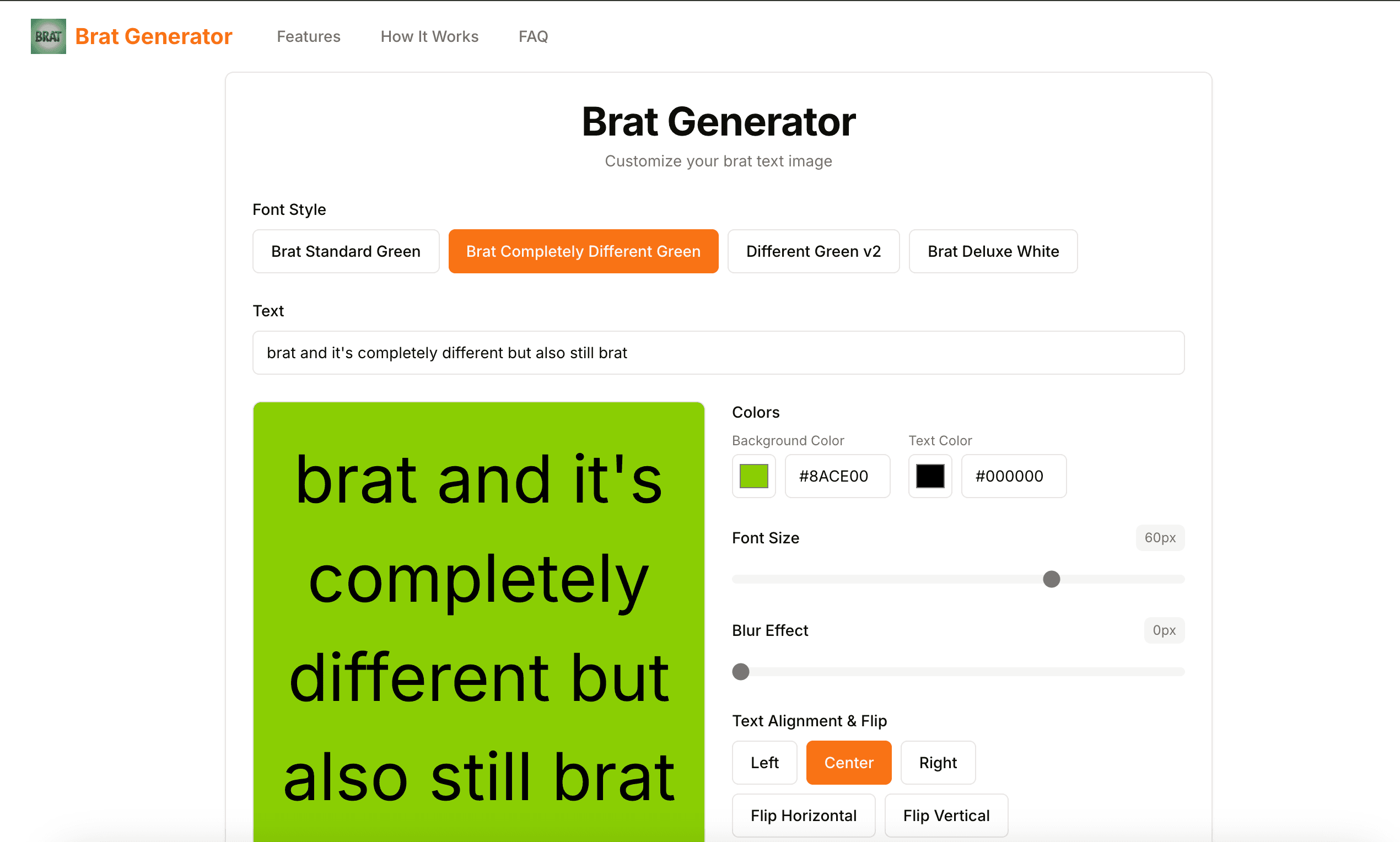 Brat Generator screenshot 1