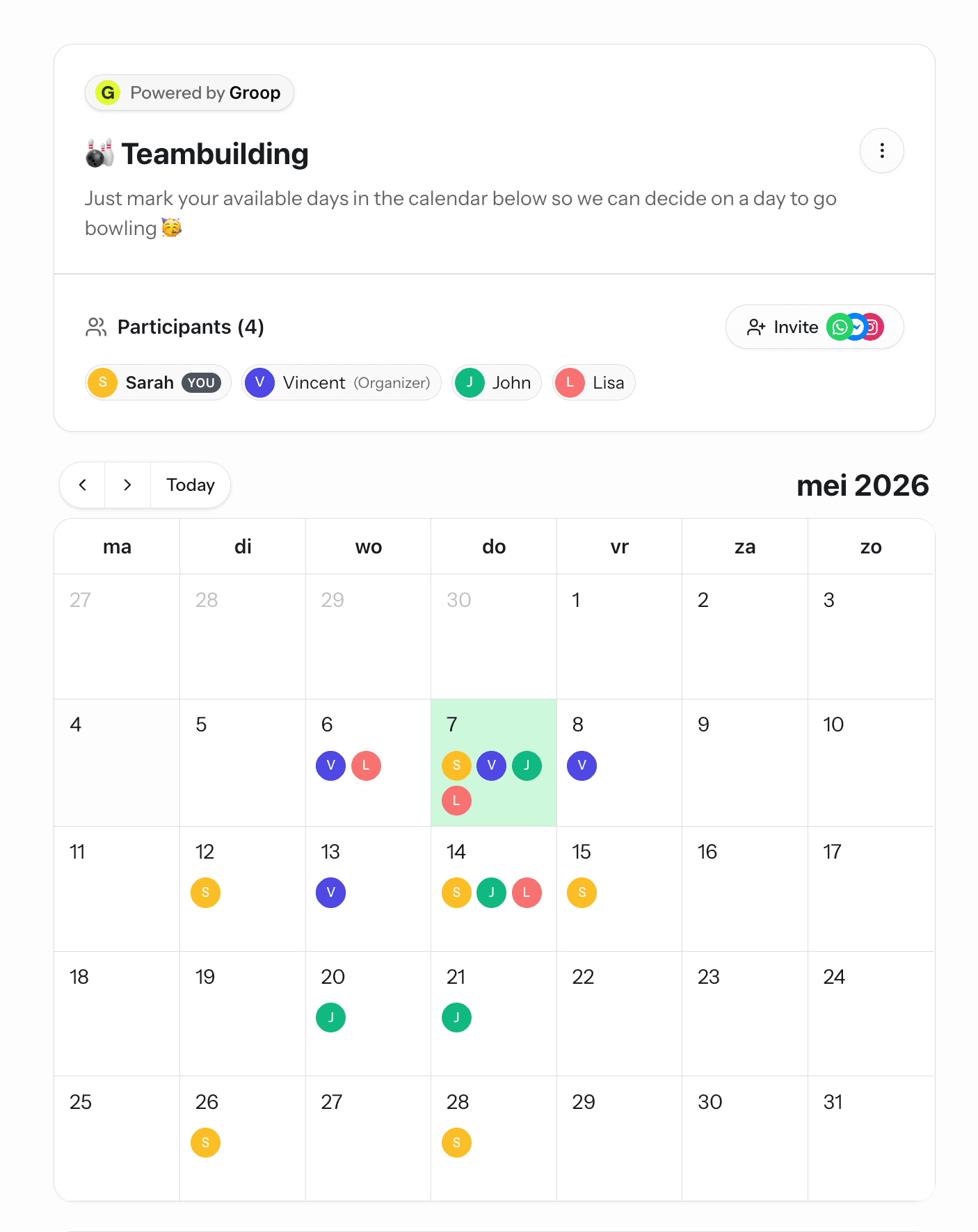 Groop screenshot 1