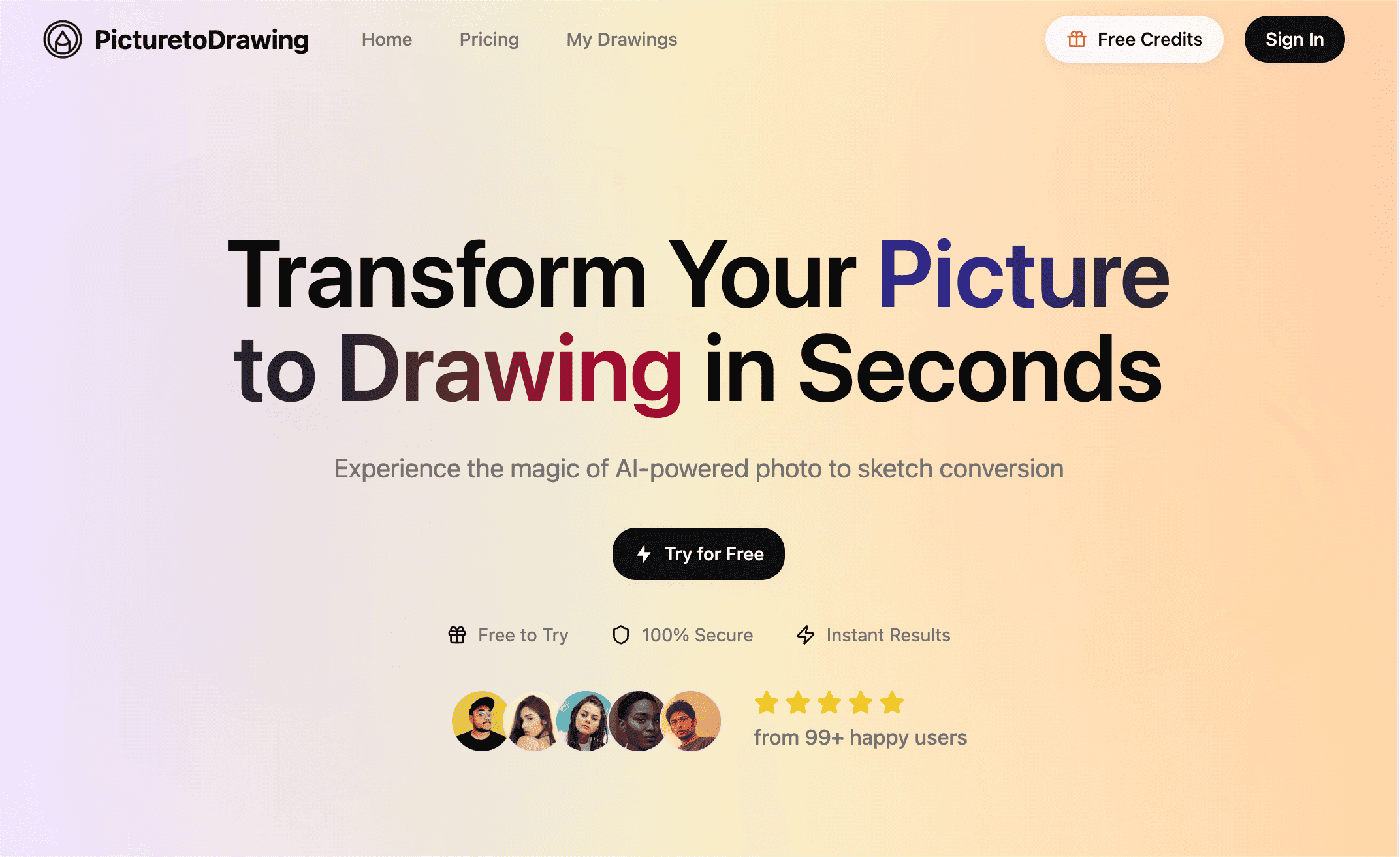Picture to Drawing screenshot 1